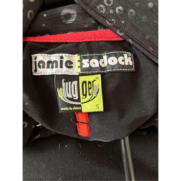 Jamie Sadock “Hugger” Black and Red Golf Top with Silver Details - Picture 5 of 5